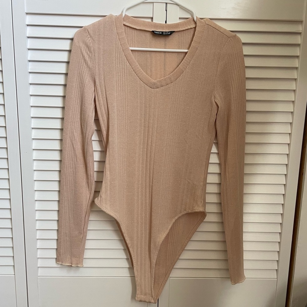 Cream Long Sleeve Bodysuit